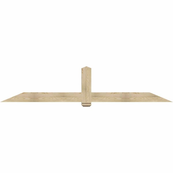 Ekena Millwork Eugene Rough Sawn Timber Gable Bracket, Douglas Fir, 108"W x 22"H x 6"D x 6"F, 5/12 Pitch GBW108X22X0606EUG00RDF - main